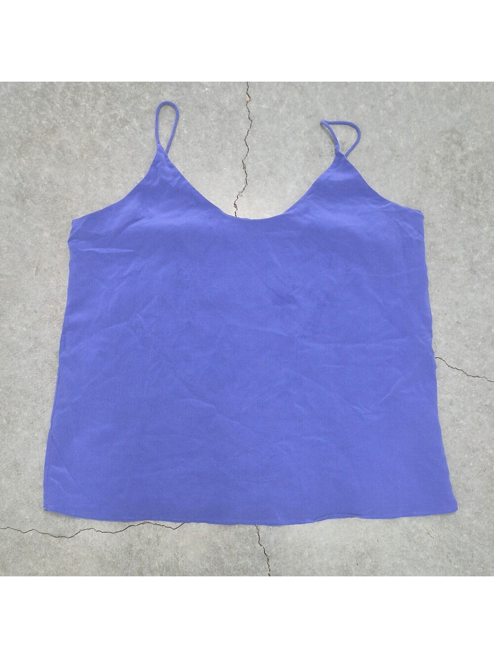 Everlane Blue Silk Cami Tank Top - Picture 1 of 4